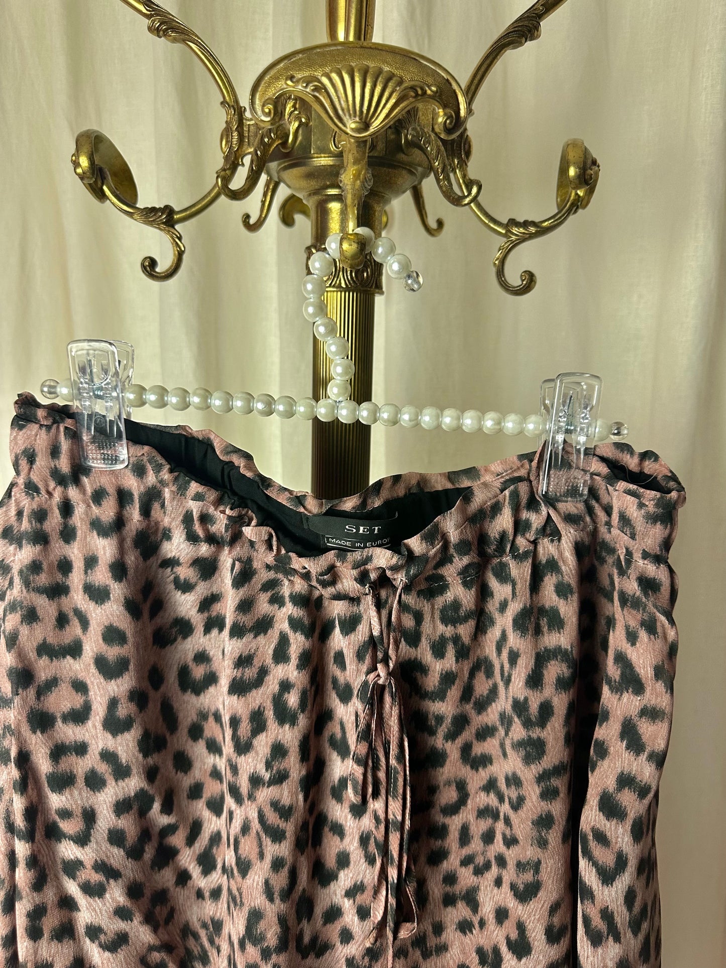 Rok SET Fashion panterprint bruin maat 38