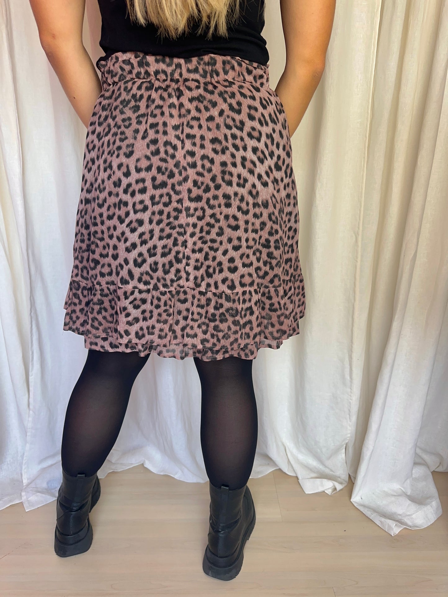 Rok SET Fashion panterprint bruin maat 38