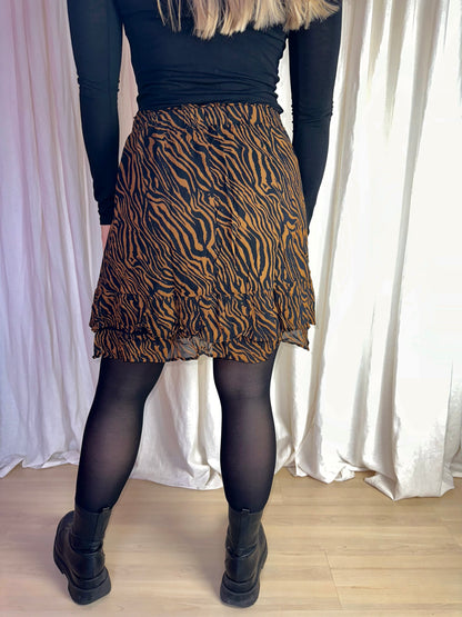 Rok SET zebra camel - Maat 38