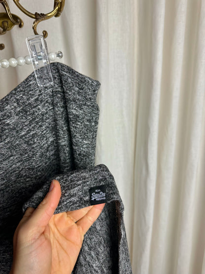 Rok Superdry maxi grijs - Maat 42