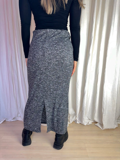 Rok Superdry maxi grijs - Maat 42