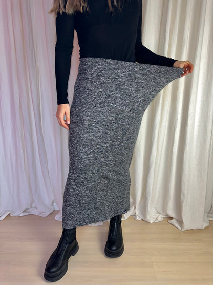 Rok Superdry maxi grijs - Maat 42