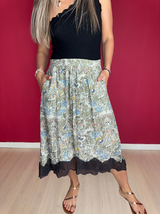 Rok Zadig & Voltaire Joslin Soft British Flowers – Maat 42