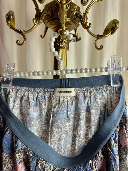 Rok Zadig&Voltaire print blauw - Maat 42