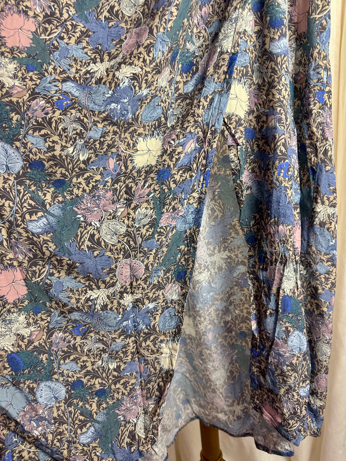 Rok Zadig&Voltaire print blauw - Maat 42