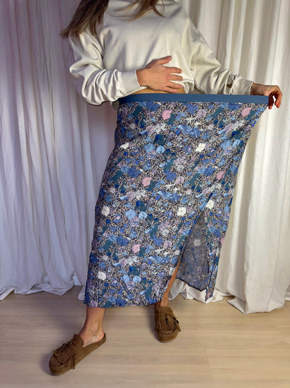 Rok Zadig&Voltaire print blauw - Maat 42