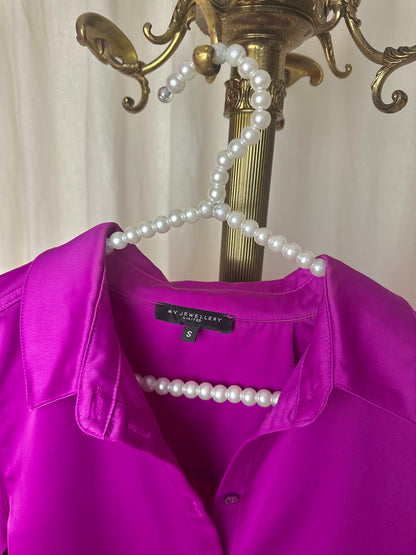 Set (Blouse+Broek) My Jewellery magenta maat S