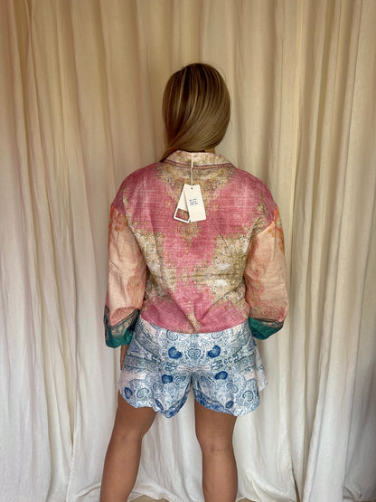 Set (Blouse+Short) Mochy print multi-colour maat S/M