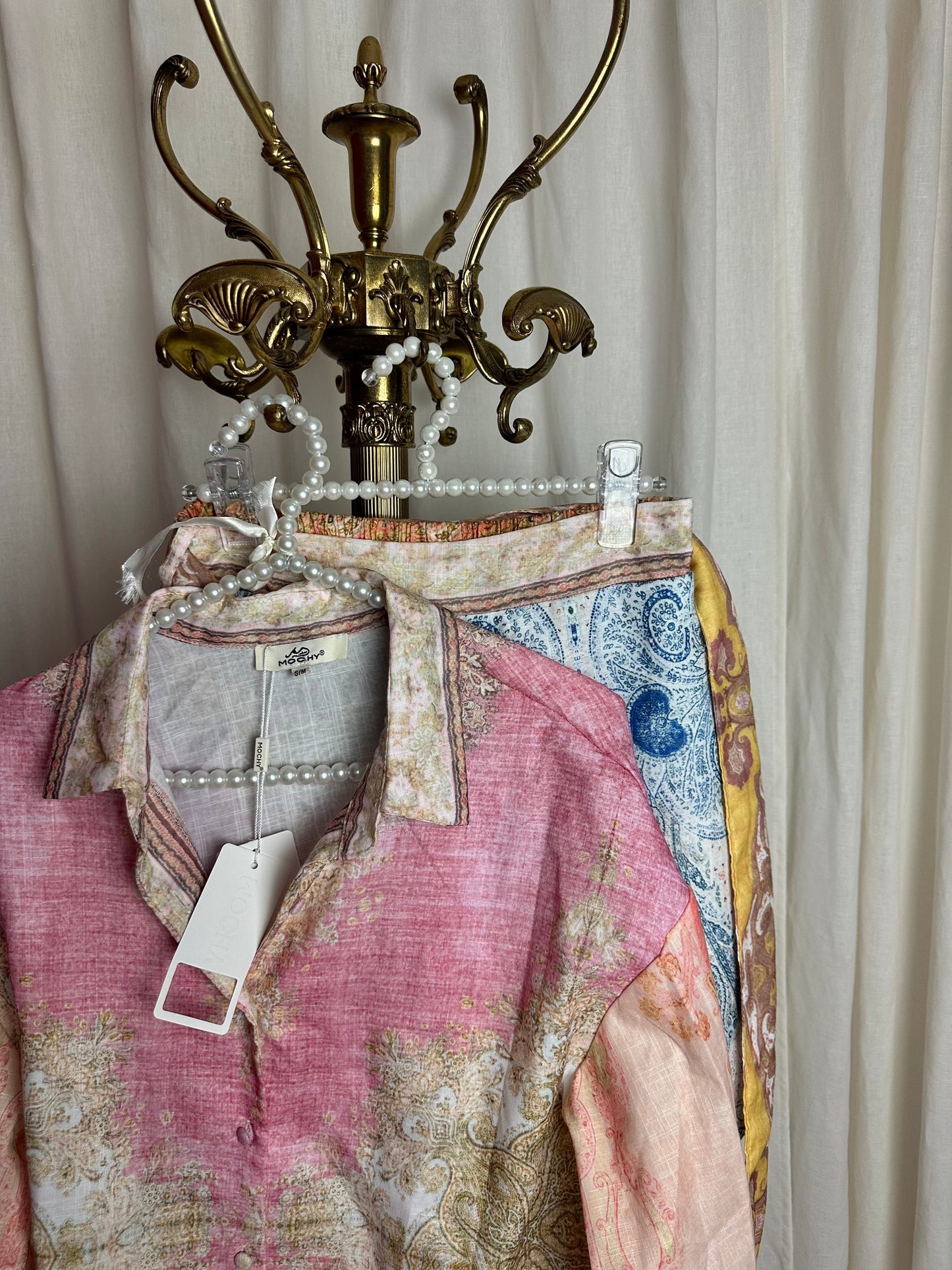 Set (Blouse+Short) Mochy print multi-colour maat S/M