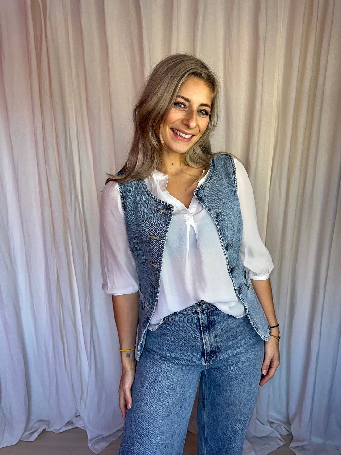 Set (Top+Jeans) H&M denim maat 36