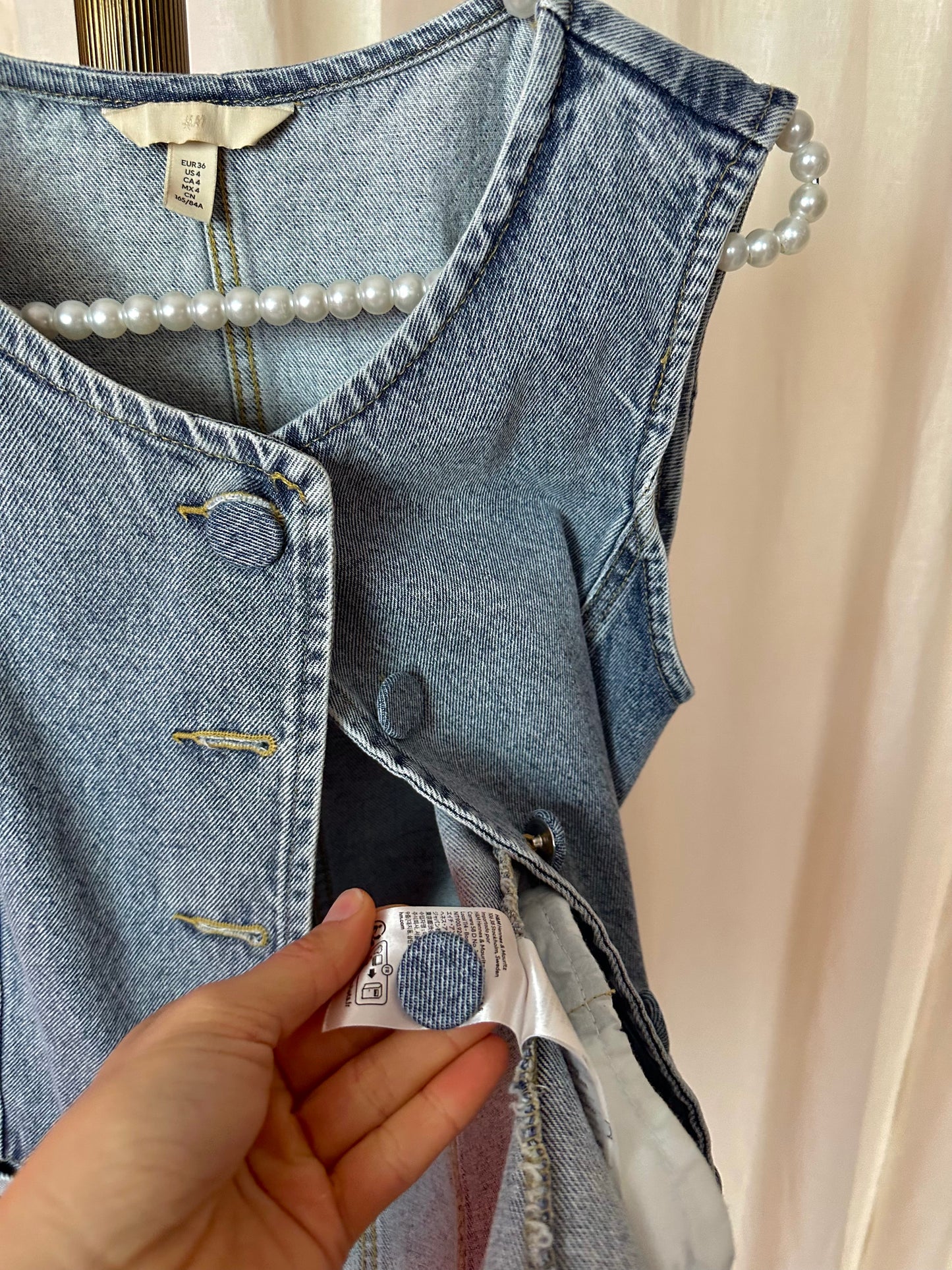 Set (Top+Jeans) H&M denim maat 36