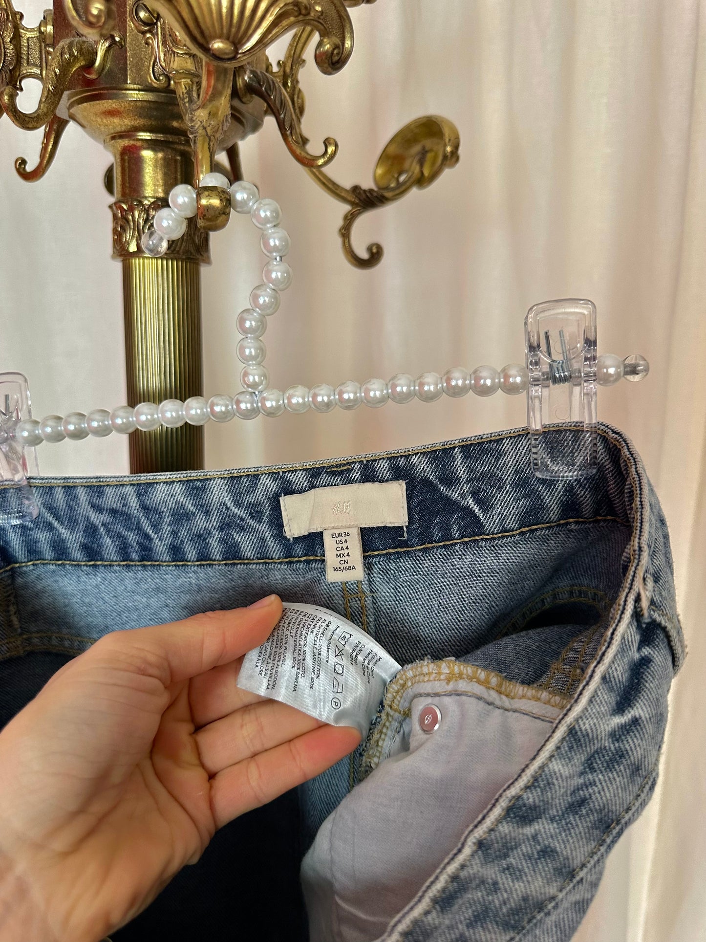 Set (Top+Jeans) H&M denim maat 36