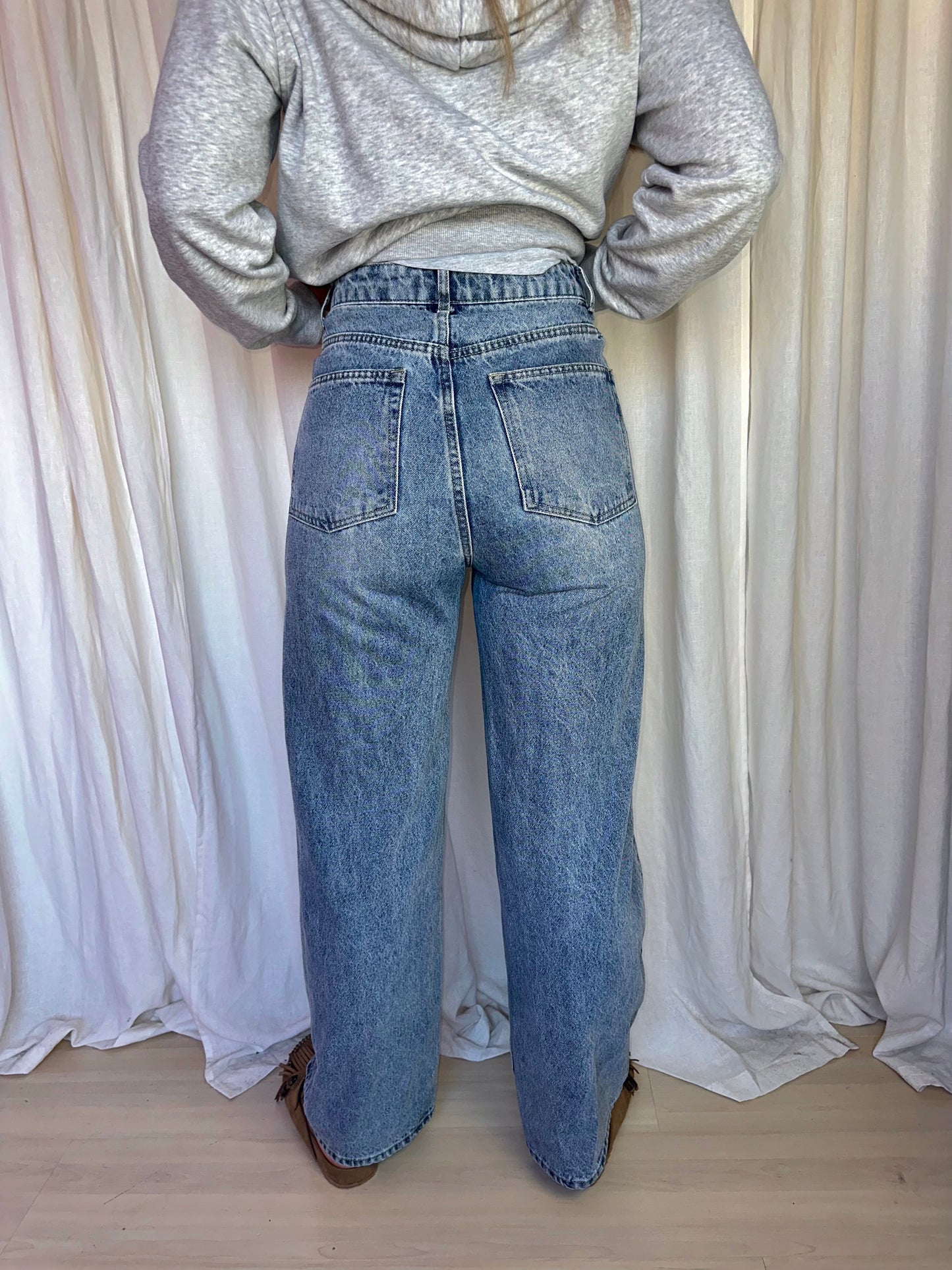 Set (Top+Jeans) H&M denim maat 36