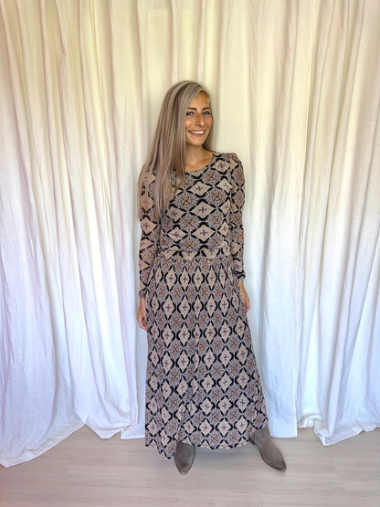 Set (Top+Rok) Freequent print bruin maat M