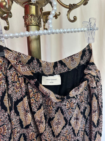 Set (Top+Rok) Freequent print bruin maat M