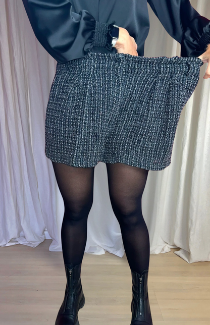 Short IRO tweed grijs,zwart maat 38