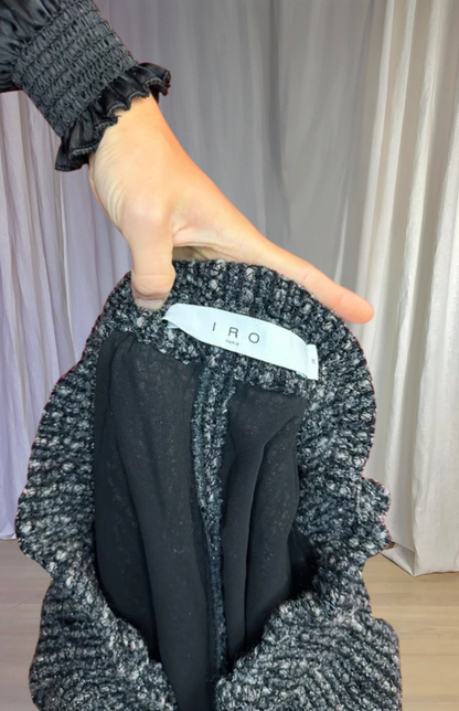 Short IRO tweed grijs,zwart maat 38