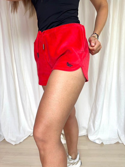 Short Superdry fluweel rood maat 40