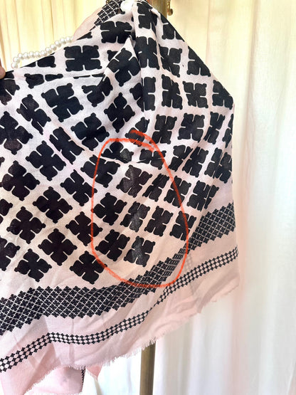 Sjaal By Malene Birger Ottinea lichtroze,zwart