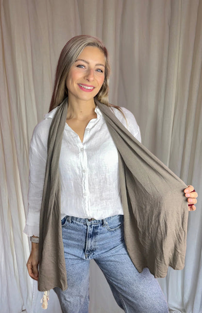 Sjaal MadeByMum taupe