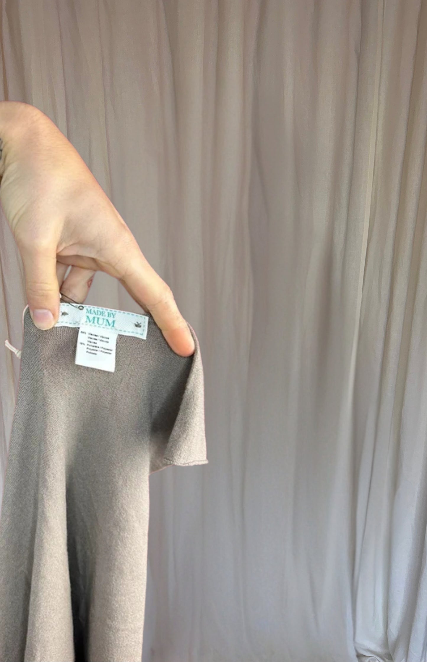 Sjaal MadeByMum taupe