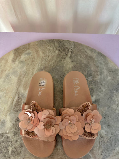 Slippers Ella Cruz bloemen oudroze maat 36