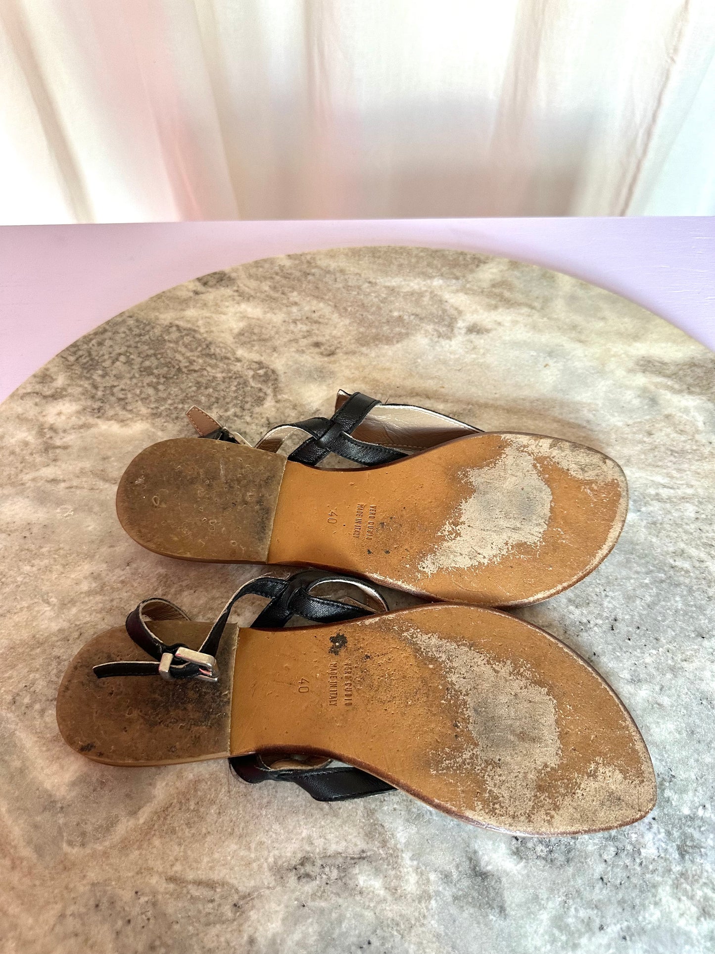 Slippers Sitn Venezia zwart maat 40