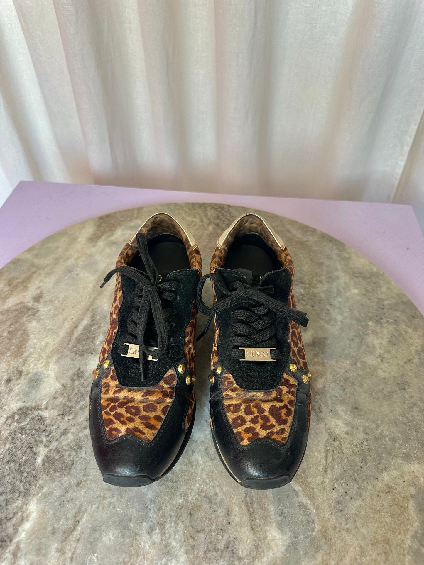 Sneakers Liu Jo studs panterprint bruin,zwart maat 37