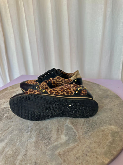 Sneakers Liu Jo studs panterprint bruin,zwart maat 37