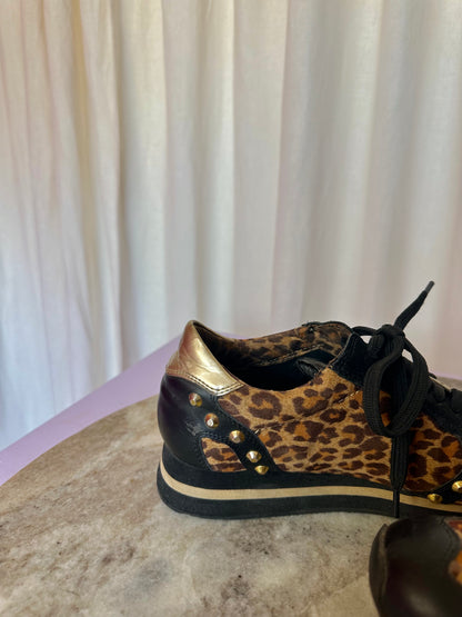 Sneakers Liu Jo studs panterprint bruin,zwart maat 37