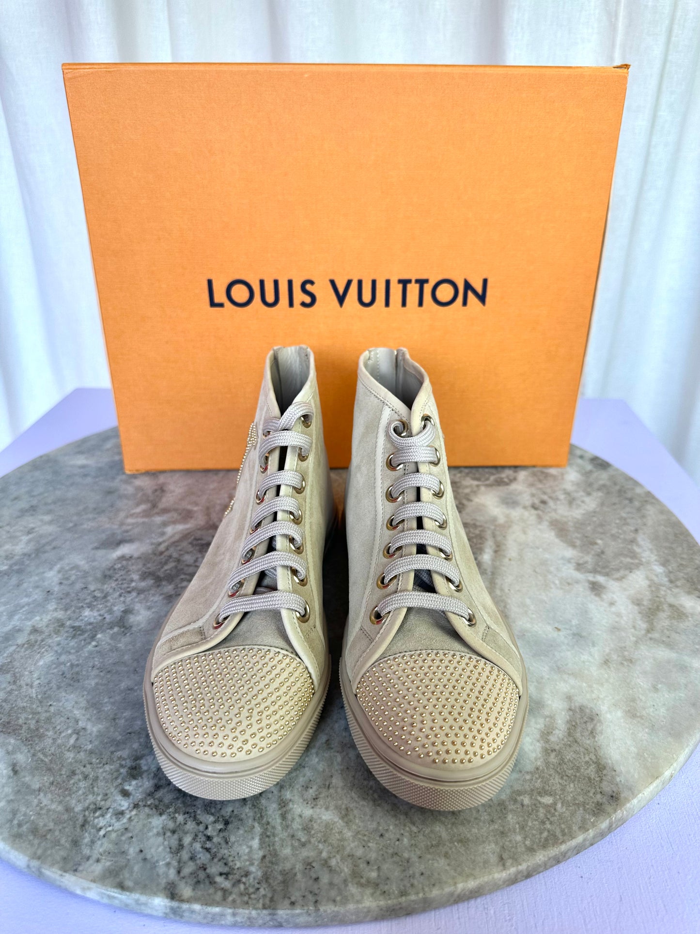 Sneakers Louis Vuitton beige, goud - Maat 36