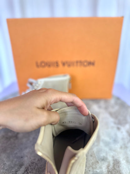 Sneakers Louis Vuitton beige, goud - Maat 36