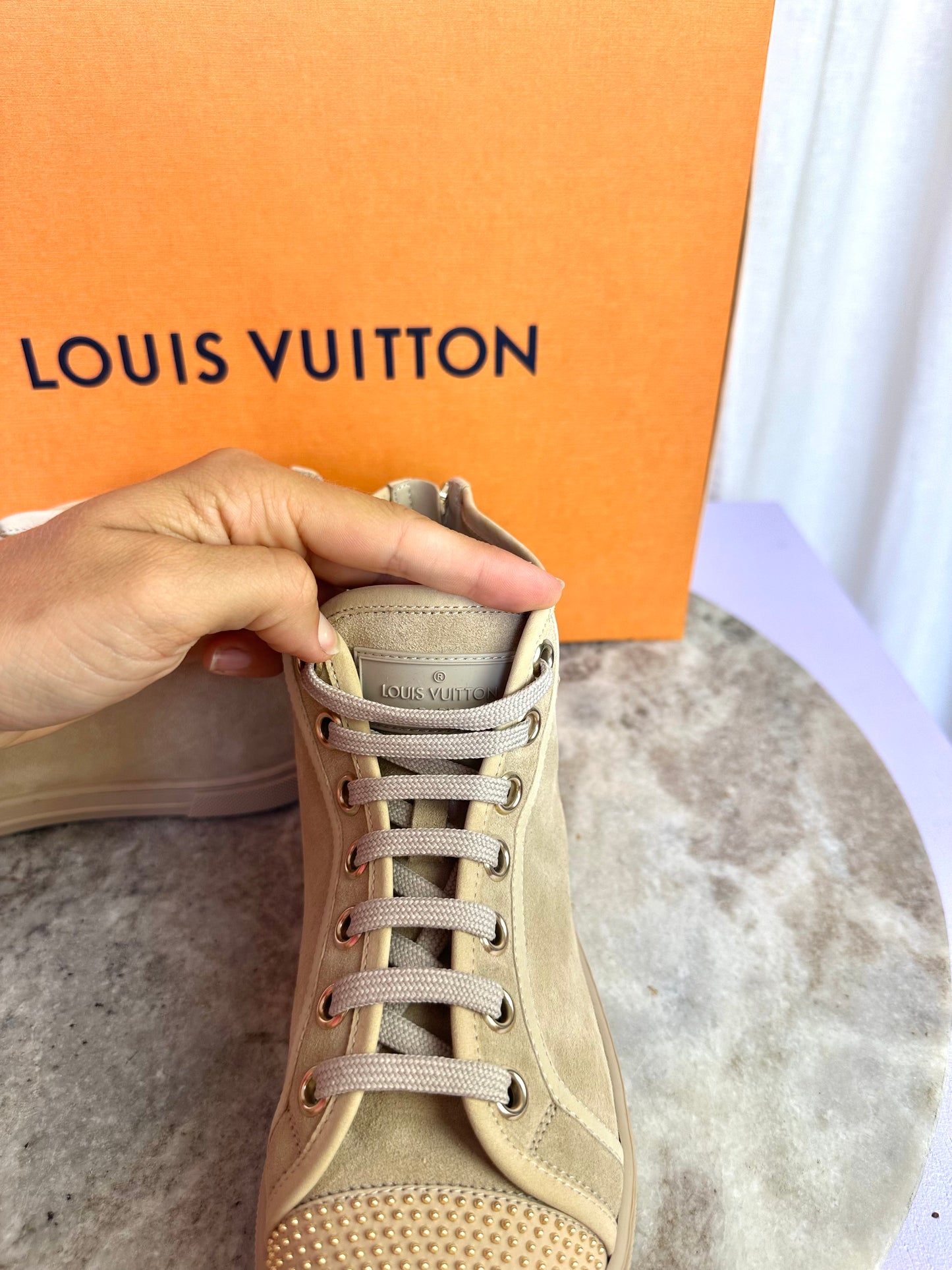 Sneakers Louis Vuitton beige, goud - Maat 36