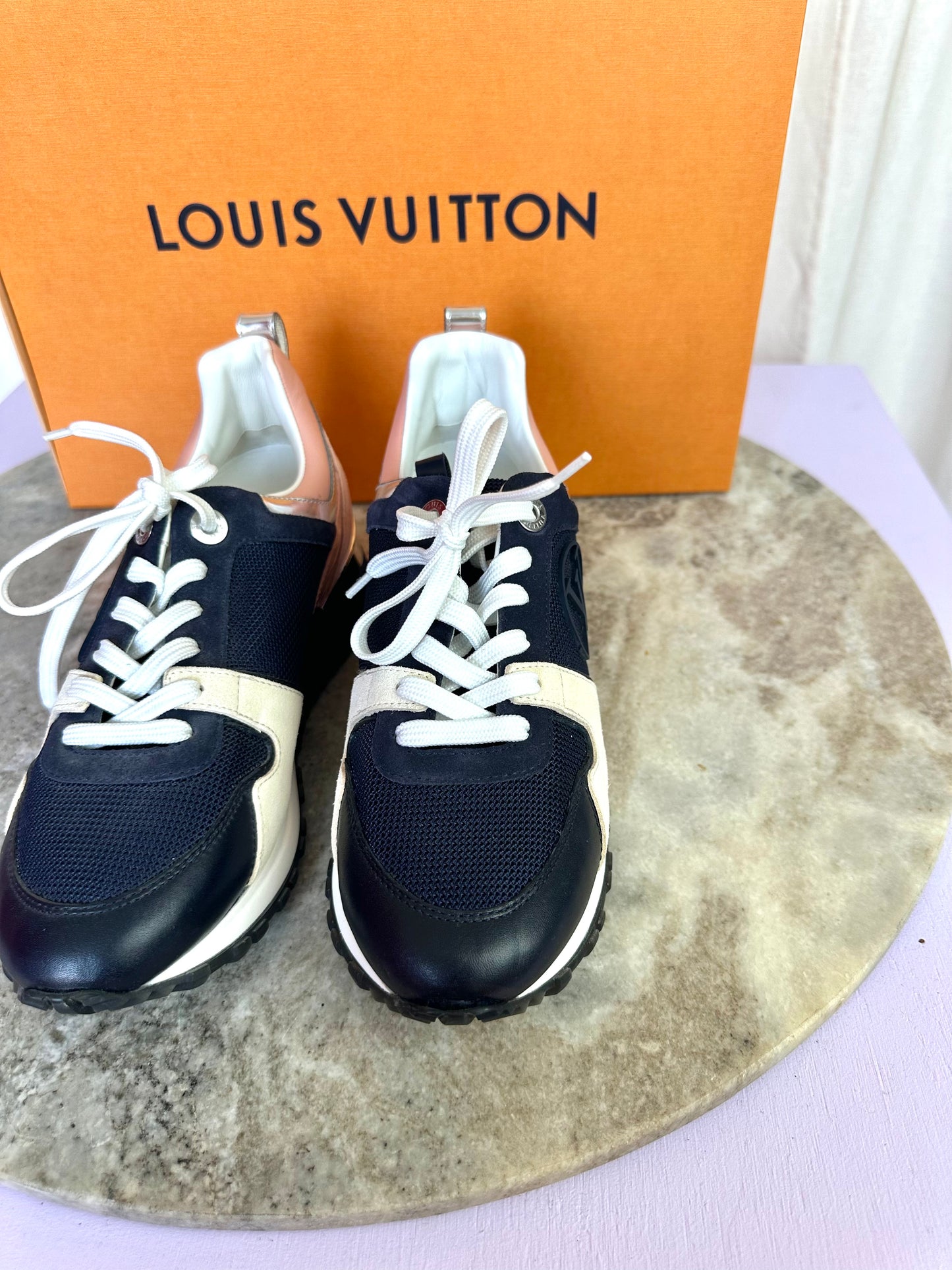 Sneakers Louis Vuitton donkerblauw/roze - Maat 35,5