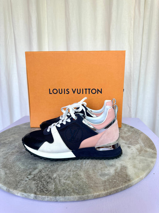 Sneakers Louis Vuitton donkerblauw/roze - Maat 35,5