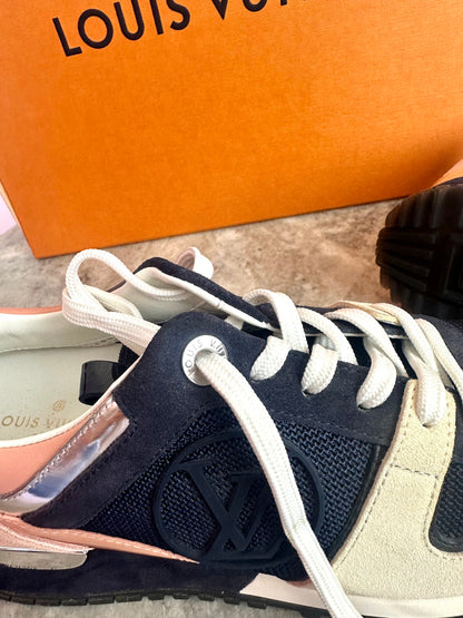 Sneakers Louis Vuitton donkerblauw/roze - Maat 35,5