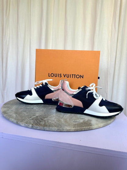 Sneakers Louis Vuitton donkerblauw/roze - Maat 35,5