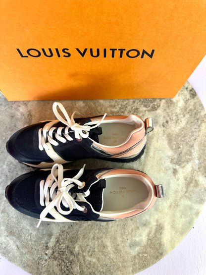 Sneakers Louis Vuitton donkerblauw/roze - Maat 35,5