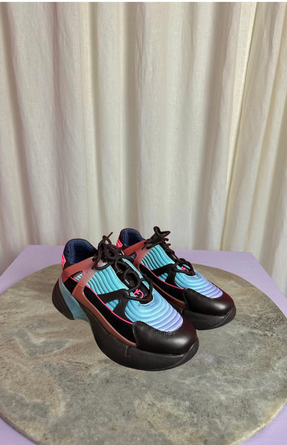 Sneakers PINKO zwart, roze, turquoise - Maat 36