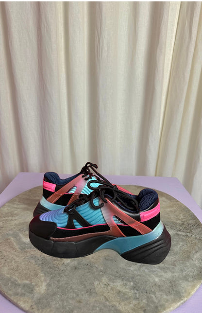 Sneakers PINKO zwart, roze, turquoise - Maat 36