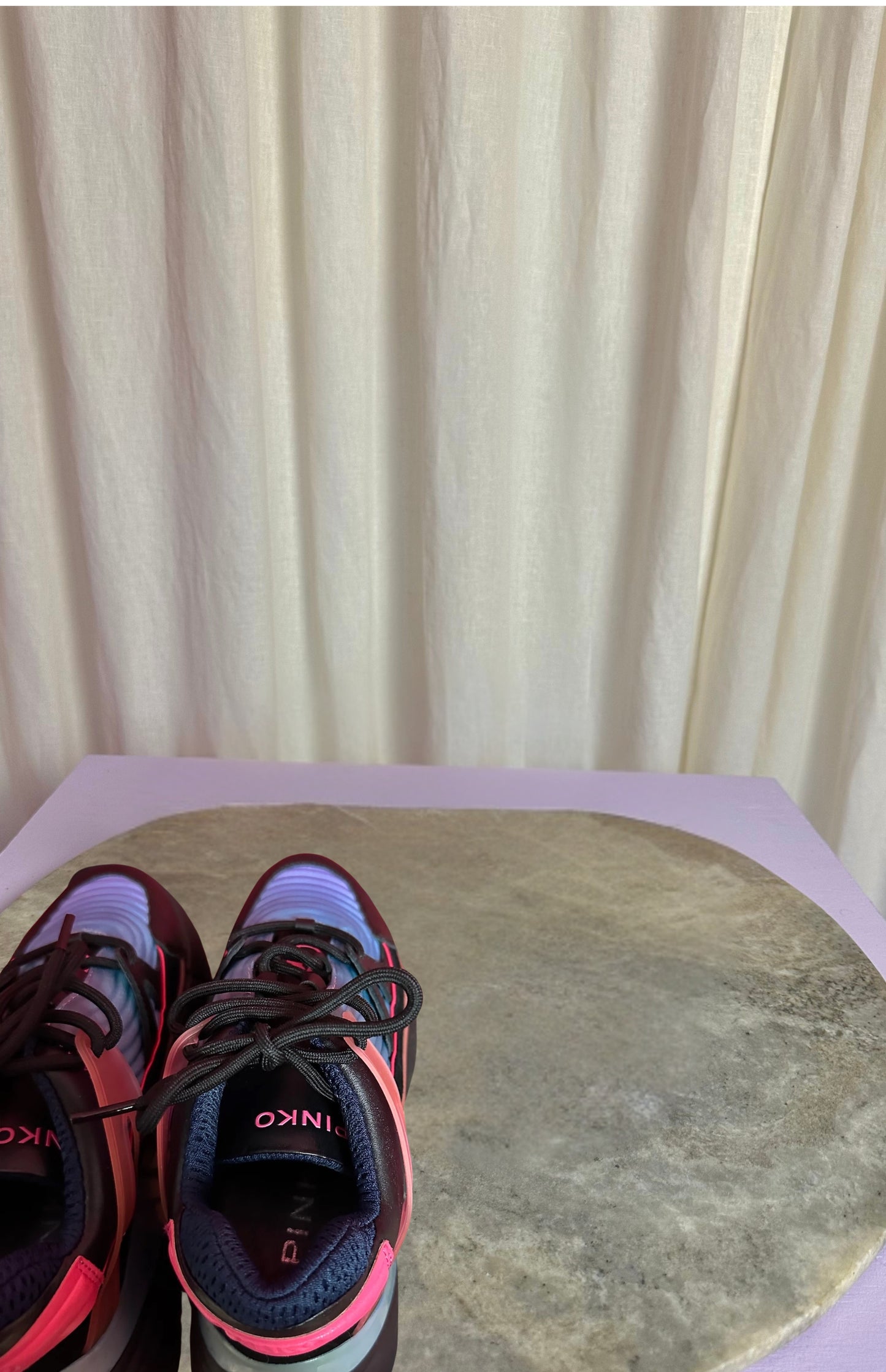 Sneakers PINKO zwart, roze, turquoise - Maat 36