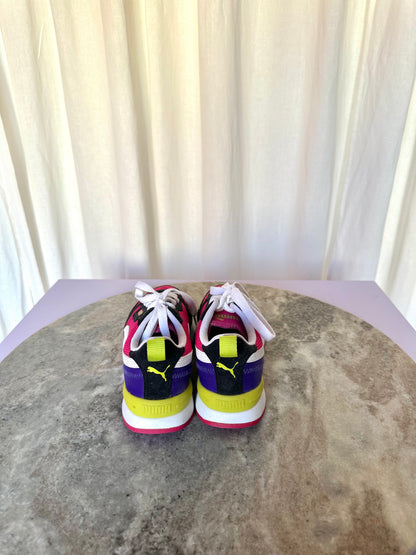 Sneakers Puma roze,paars,lime maat 36
