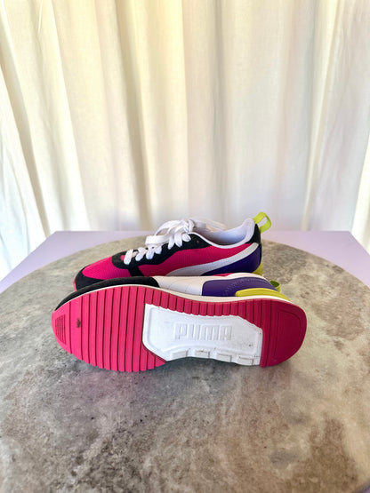 Sneakers Puma roze,paars,lime maat 36