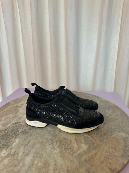 Sneakers Tod’s tennis basket stretch glitters zwart maat 37