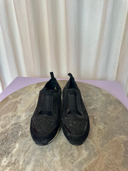 Sneakers Tod’s tennis basket stretch glitters zwart maat 37