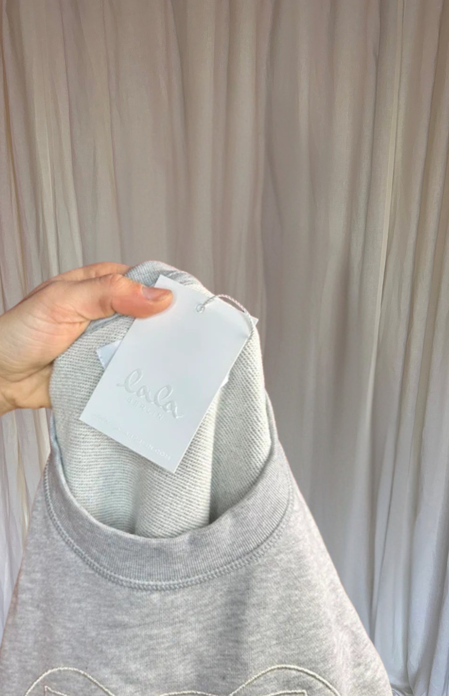 Sweater Lala Berlin lichtgrijs maat S