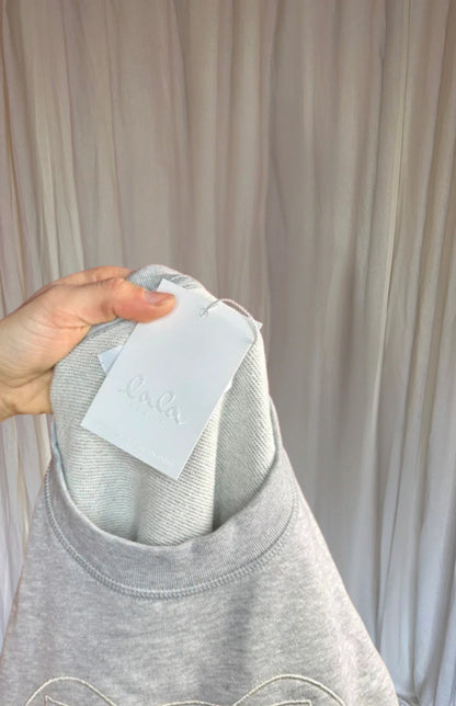 Sweater Lala Berlin lichtgrijs maat S