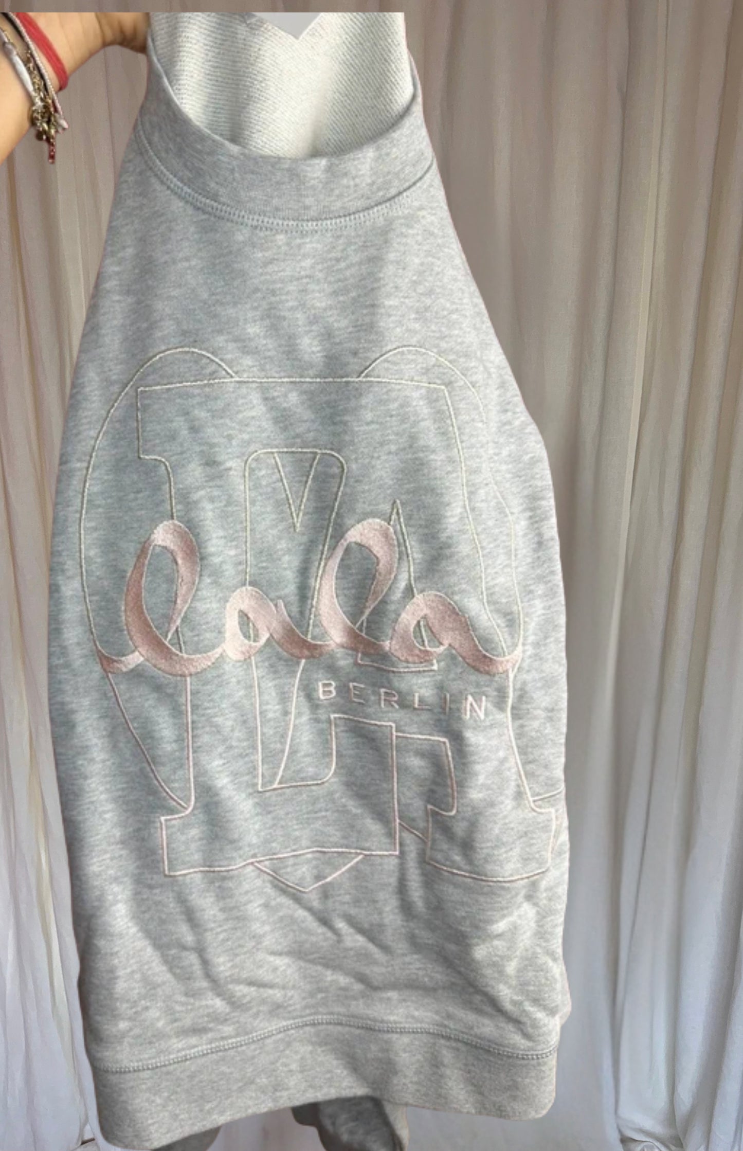 Sweater Lala Berlin lichtgrijs maat S