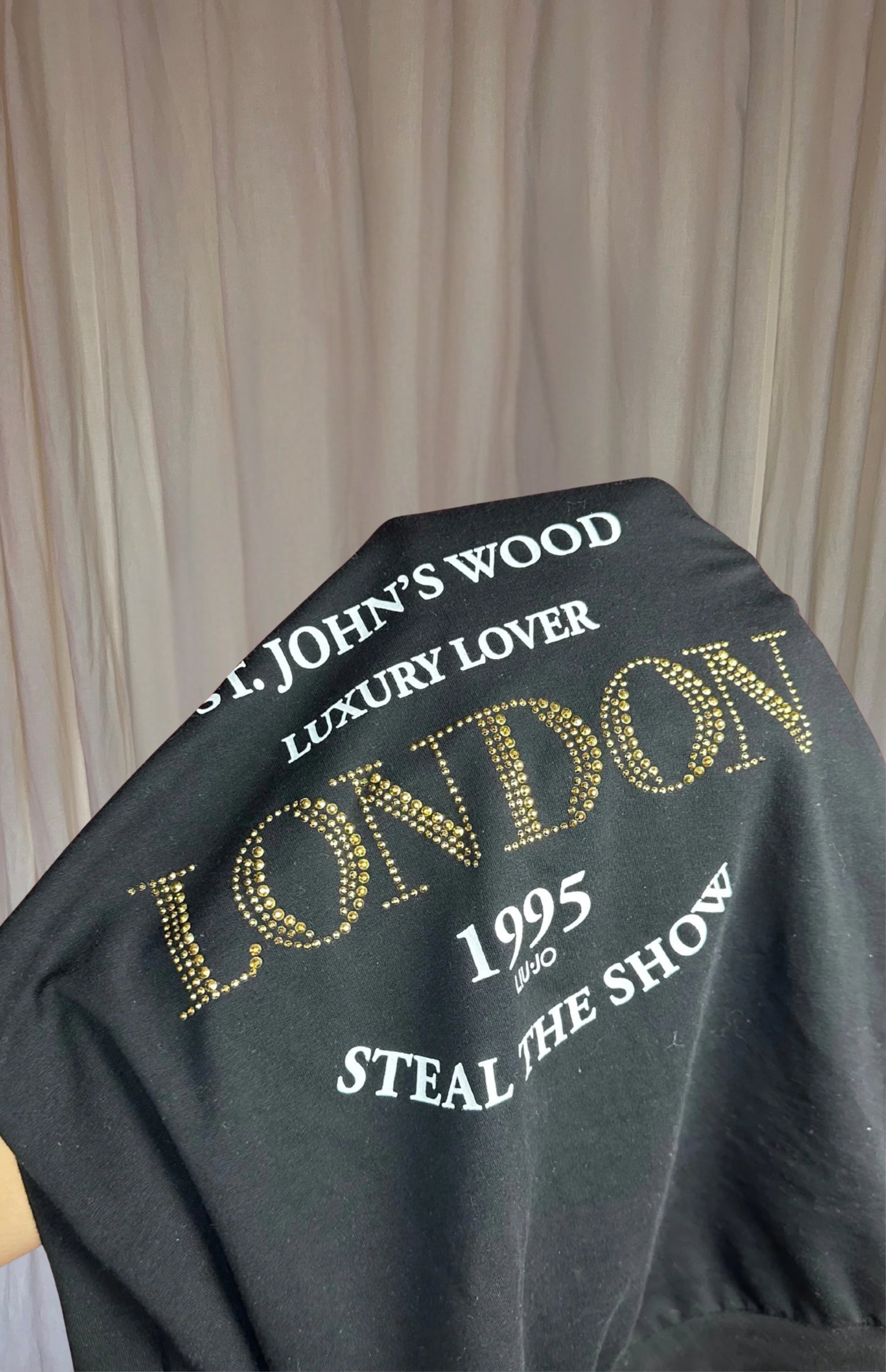 Sweater Liu Jo zwart, goud maat S