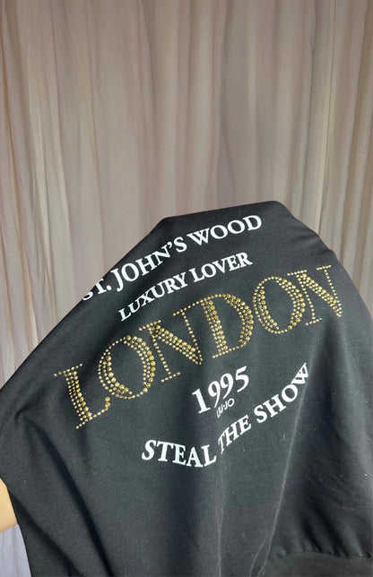 Sweater Liu Jo zwart, goud maat S